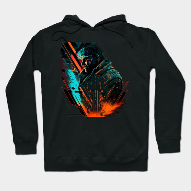 retro wave Hoodie by Aura.